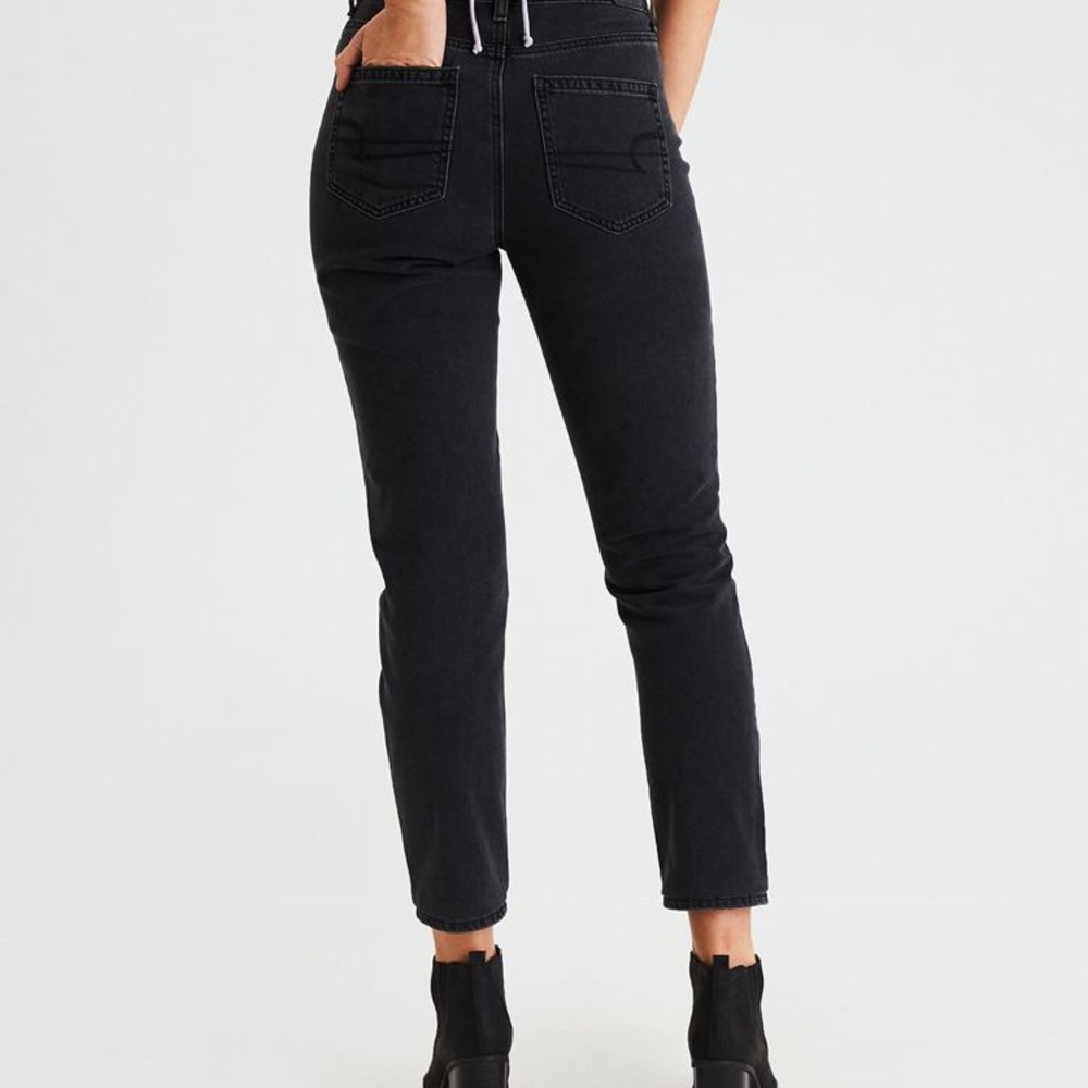 Ae black mom jeans